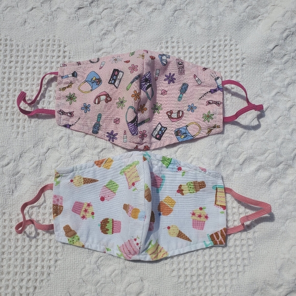 2 Pack of Handmade Masks - Pink Diva/Sweets - Picture 2 of 6